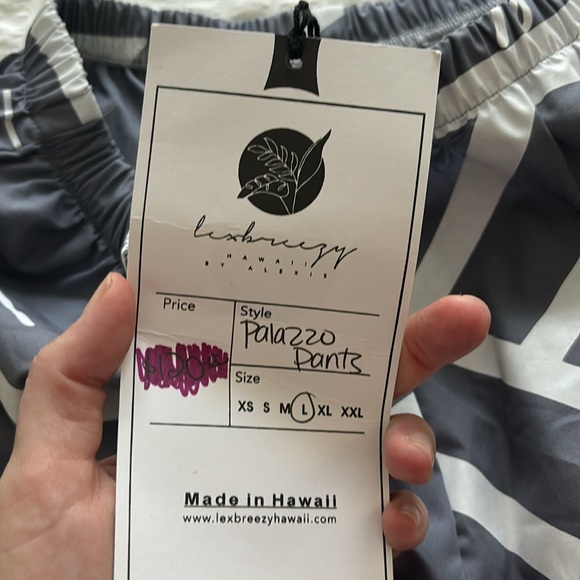 NWT Lex Breezy Palazzo Pants (L) - Picture 3 of 4